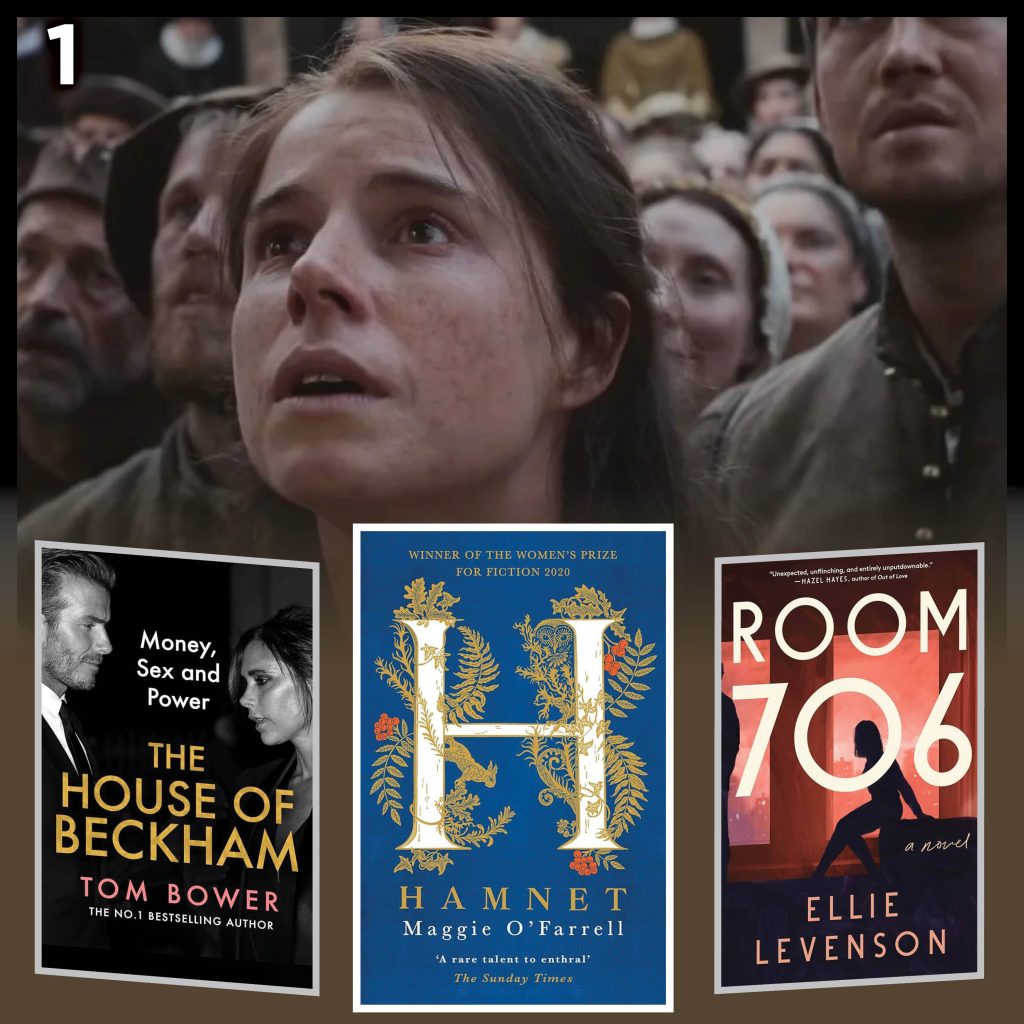 Bound by Books, Episode 1. Hamnet by Maggie O'Farrell, Room 706 by Ellie Levenson, and House of Beckham by Tom Bower